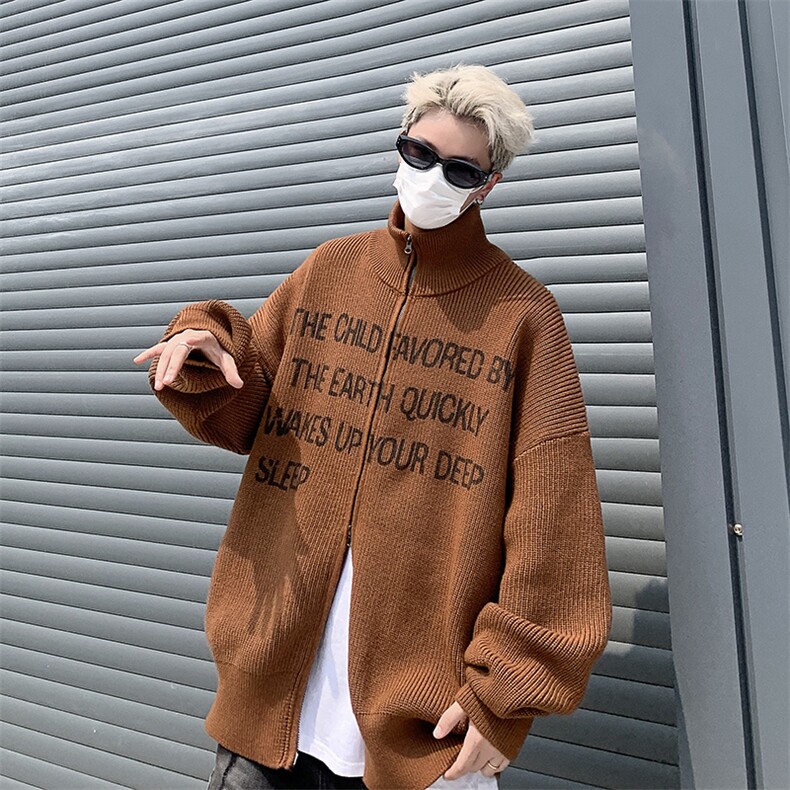 B317P62秋冬男生宽松休闲开衫毛衣外套日系休闲男生,男装针织衫/毛衣,星座512-6