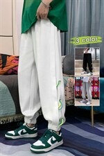 品质高街设计潮牌休闲裤男垂坠感宽松阔腿束脚男裤DK7864-P78，男装休闲裤，星座717