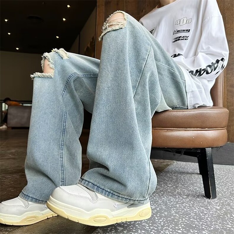 美式牛仔裤男款秋季长裤潮N2336P45,男装牛仔裤,星座1116-2
