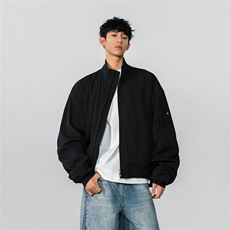 男装2026春季飞行服夹克春装大码cleanfit宽松拉链外套S381-特88，男装夹克，电商A233-1