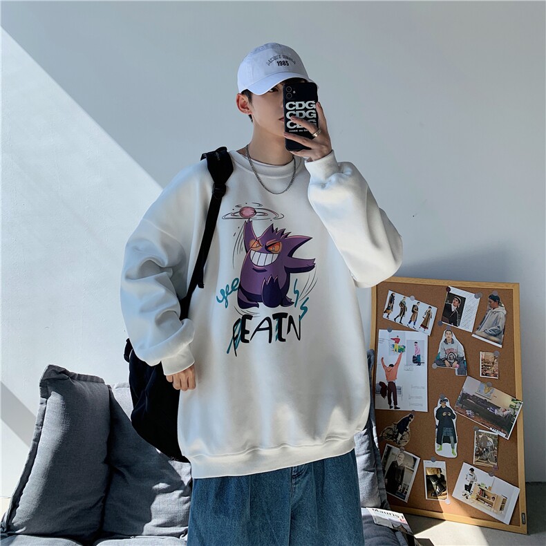 ?港风中性情侣大码休闲运动套头卫衣男外套7246P30,男装卫衣,星座227-7