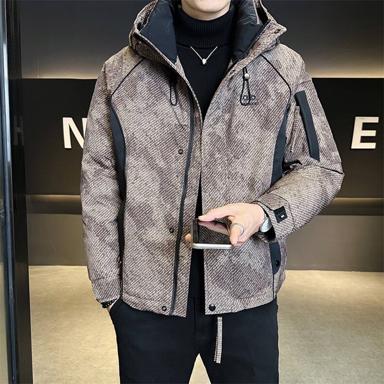 标50绒冲锋衣羽绒服男连帽三防面料保暖Y8616-P235控券后298,男装夹克,电商B321-1