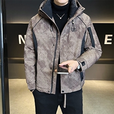 标50绒冲锋衣羽绒服男连帽三防面料保暖Y8616-P235控券后298，男装夹克，电商B321-1