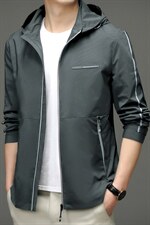 夹克男外套春秋季衣服男装休闲外衣连帽可卸潮流新款中年男士上衣，男装夹克，电商B212（原钱塘6029）