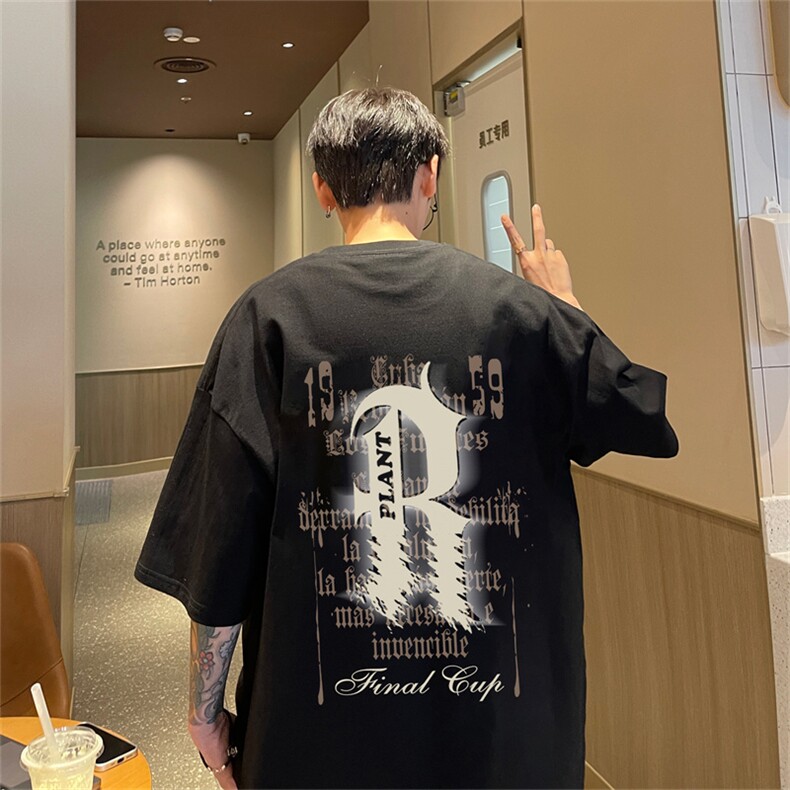 特P19控38230g重磅纯棉港风短袖t恤男DT3137-P25控38,男装T恤,电商B370
