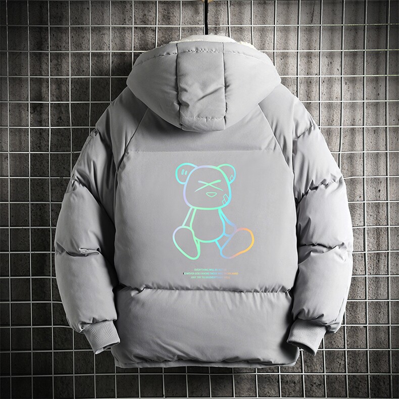 MY16139-P100加厚加绒连帽衣男大码服男面包服男网格挂拍,男装棉衣,电商A040A