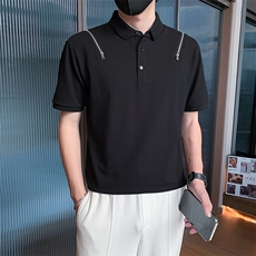 23男士翻领T恤polo衫A210-3303-p5570%棉%聚酯纤维5%氨纶，男装T恤，电商A210