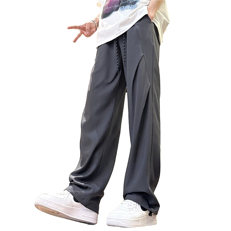 量大优供视频束脚冰丝长裤S-3XL特P25控48BS001,男装休闲裤,电商B325