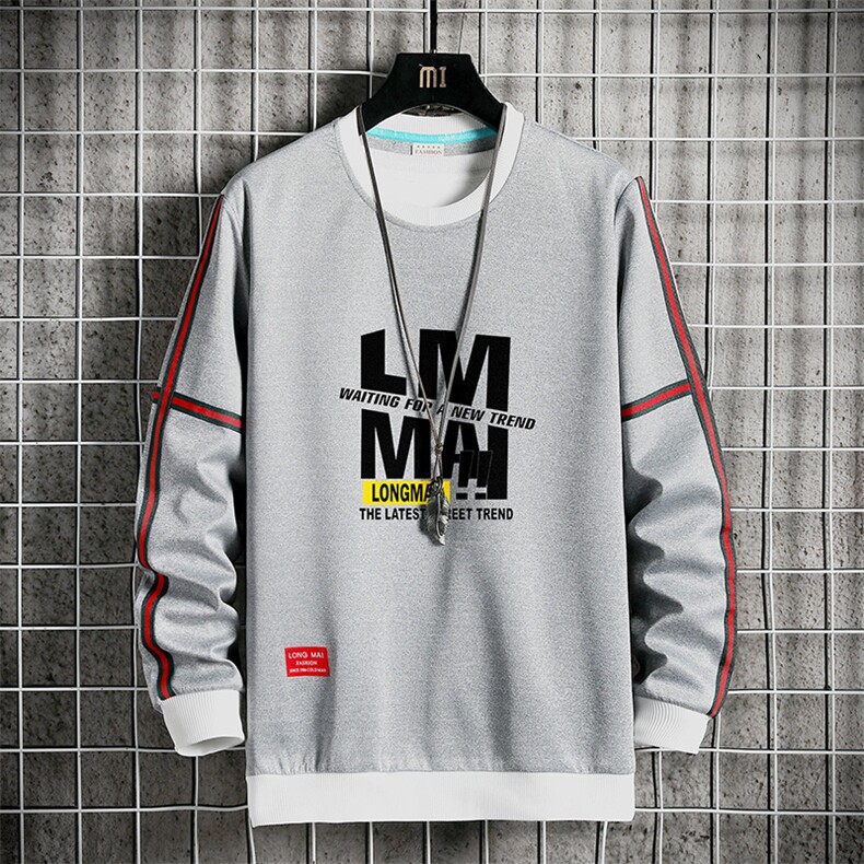 秋冬日系新款潮牌男士休闲圆领宽松青少年长袖运动卫衣男P30，男装卫衣，星座217-4