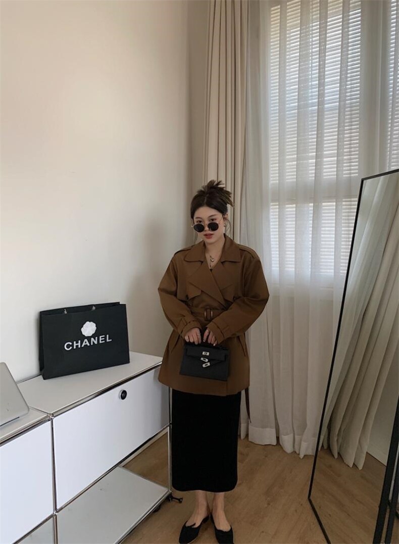 2022春款风衣外套，女装风衣，QIANCHEN 谦晨