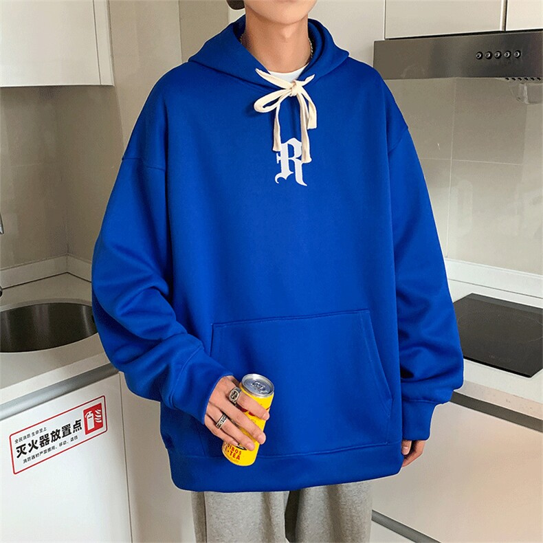W2233加绒-P55420克重磅大码加绒加厚美式套头连帽卫衣,男装卫衣,星座109