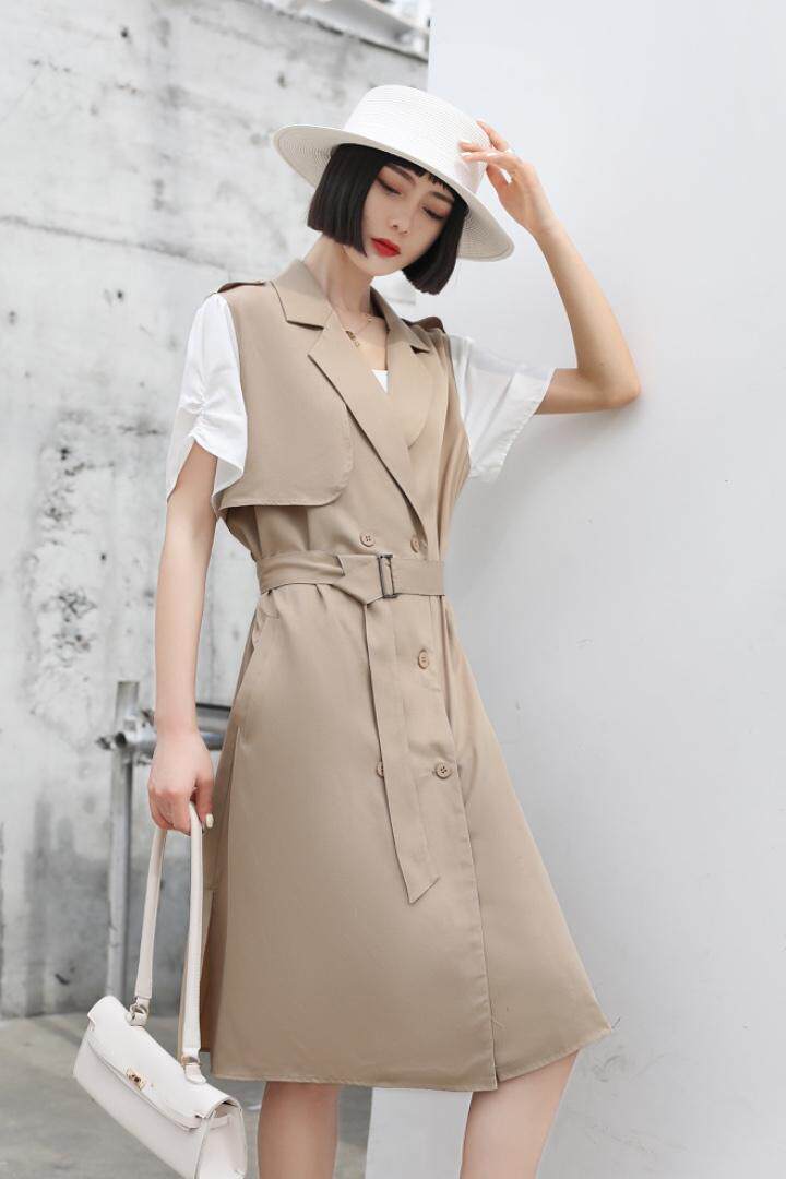 夏季新款腰带设计连衣裙，女装连衣裙，格格依恋