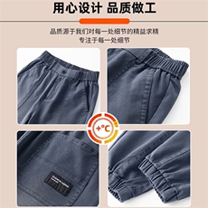 休闲裤男秋季新款直筒宽松阔腿裤百搭垂顺男士裤子K6655-P52，男装休闲裤，星座610（原A335）
