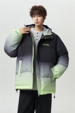 XZ-230-1MY701男模无影墙简约轻奢扎染渐变休闲连帽棉服P118控158，男装棉衣，星座230-1