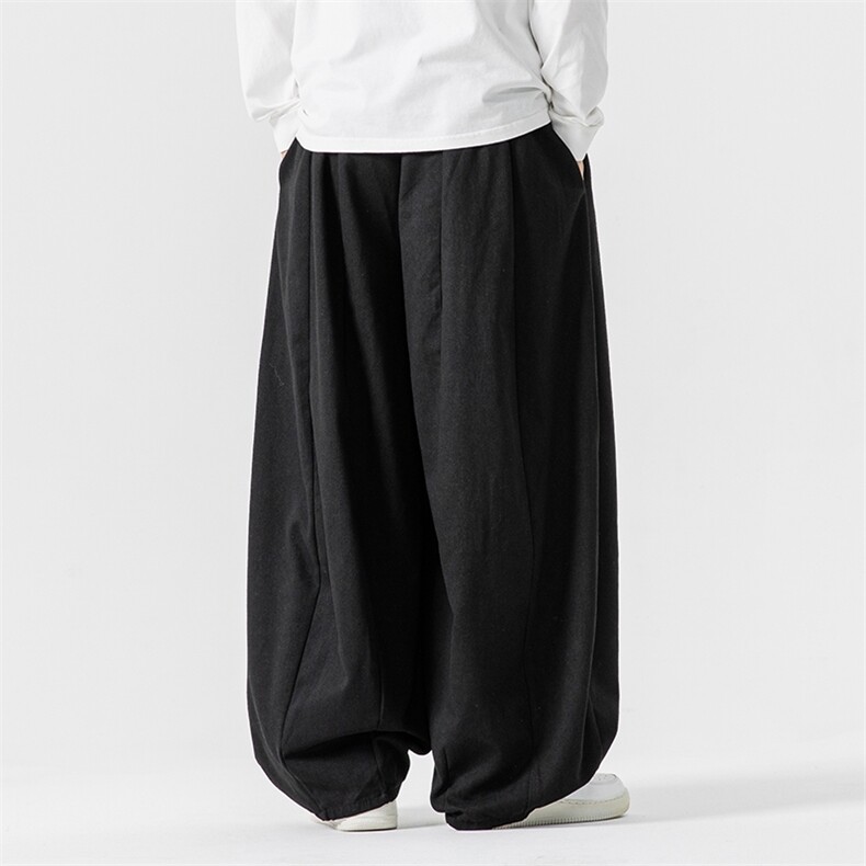 秋冬新款中性大码日系工装休闲裤宽松垂感阔腿裤风K269/P65,男装工装外套,钱塘713