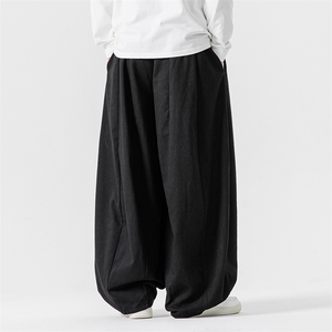 秋冬新款 中性大码日系工装休闲裤宽松垂感阔腿裤风 K269/P65图片