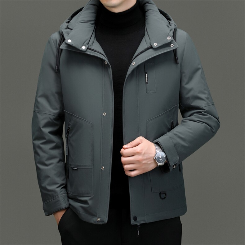 DF616钱塘2020-2时尚休闲百搭冬季厚款有帽中年男士羽绒服P290,男装羽绒服,钱塘207-2