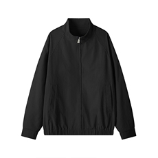 2026春季新款简约百搭纯色立领大码夹克外套男J6501-特P60控128，男装夹克，电商A001-1