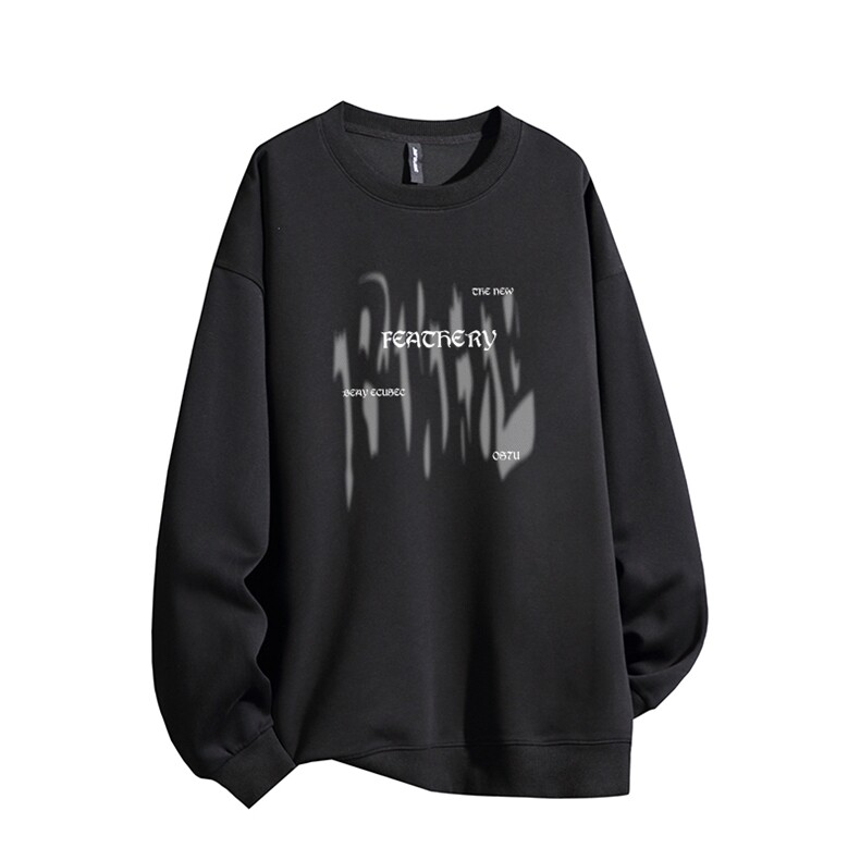 得物供货、复合重磅420克现货圆领卫衣宽松HD019-1-HMY575-P35,男装卫衣,电商019-1