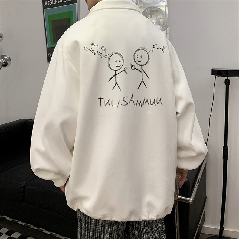 麂皮绒夹克男大码立领褂子外套JK85302-P68加绒款-P78,男装夹克,电商A040