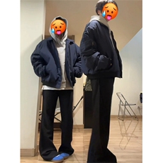 网图藏蓝色美式飞行员夹克棉服A02-常规特P55，男装夹克，电商B369（原A024）