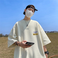 华夫格短袖高品质重磅220克英文标印花HT3137-特p16，男装T恤，星座508（原C305）