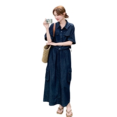 现货新品薄牛仔工装套装裙2C375-505-P155-K228，女装套装/套裙，2C375