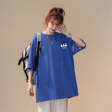 主推中性风短袖t恤男学生纯棉宽松半袖416B-1-DT209-P25限39，男装T恤，星座416B-1