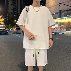 ！2025夏季新款男士提花短袖套装TZH259（TT246+DK259）特P50，男装T恤，电商B220
