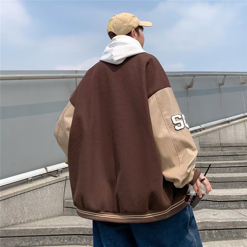 男秋季2023新款长袖棒球服夹克外套W3998P55,男装夹克,星座1116-2