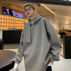 纯色套头高级感上衣2024春季新款立领连帽卫衣男现货W7943-P45，男装卫衣，星座512-4