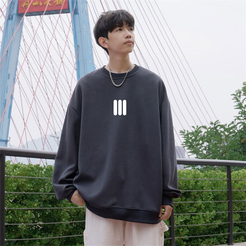2025男秋季新款宽松wycm3910卫衣圆领仿棉特批28控49,男装卫衣,星座605(原A050)
