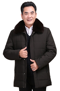 大款长年有货！！爸爸棉袄外套中长款加绒加厚棉衣男图片