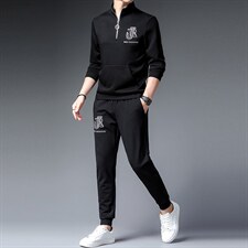 CA9852钱塘2020-2秋冬季新款时尚帅气中青年男士套装P180，男装休闲套装，钱塘207-2