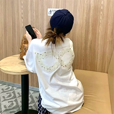 万针全刺绣工艺抖音得物高品质260克重磅纯棉双纱美式高街短袖T恤，男装T恤，电商A486-1