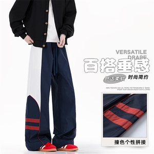 美式休闲潮牌直筒宽松cleanfit百搭工装休闲裤子K06573-P45图片
