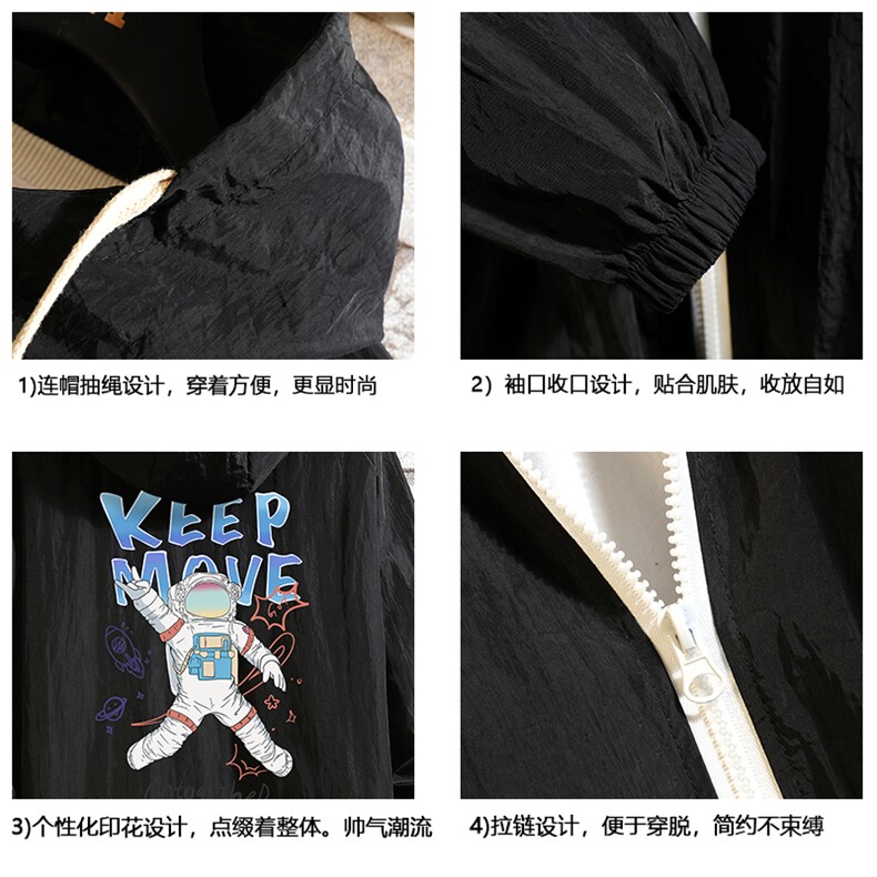 FS63175-P55薄款防晒衣男透气防紫外线钓鱼外套冰丝防晒服,男装夹克,电商A040A