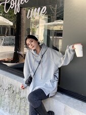 冬季新款加绒卫衣，女装卫衣/绒衫，卡希妮(5F)