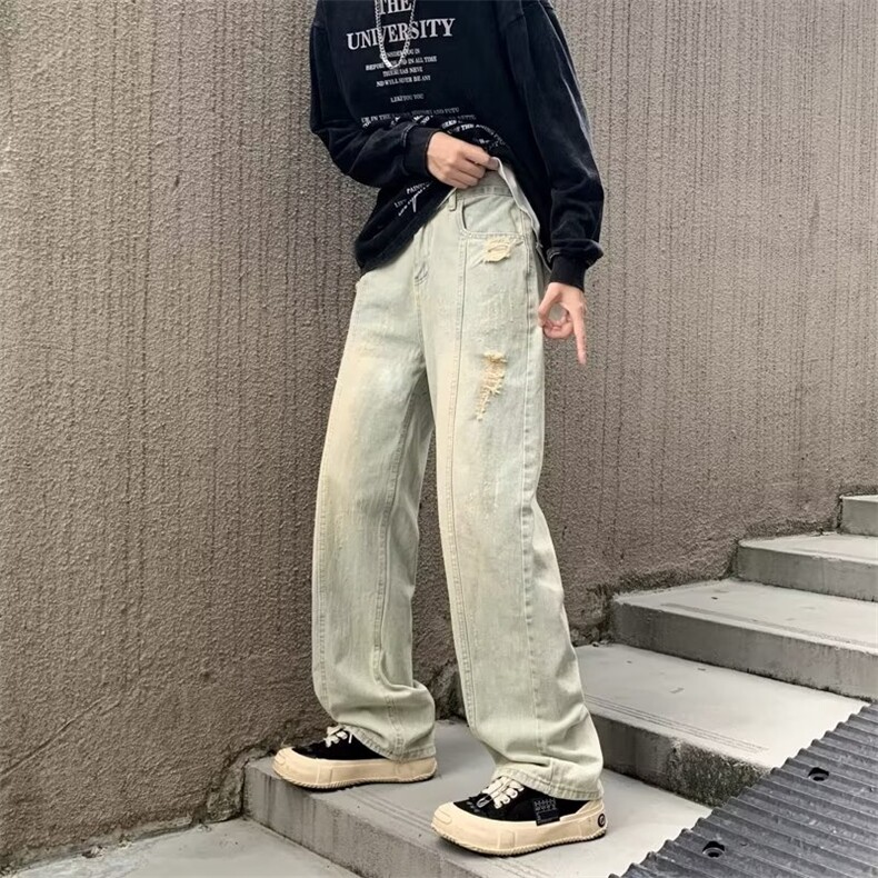 美式牛仔裤男款秋季长裤潮N1071P40,男装牛仔裤,星座1116-2
