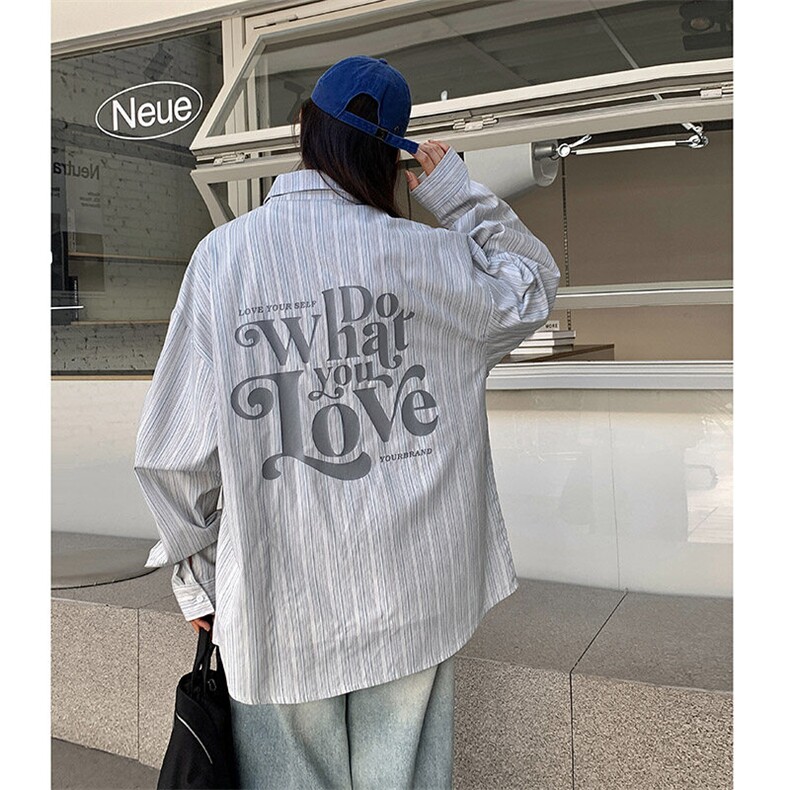 港风衬衫长袖耐磨条纹印花衬衫休闲百搭MD-H529-特批53控89,男装衬衫,星座717