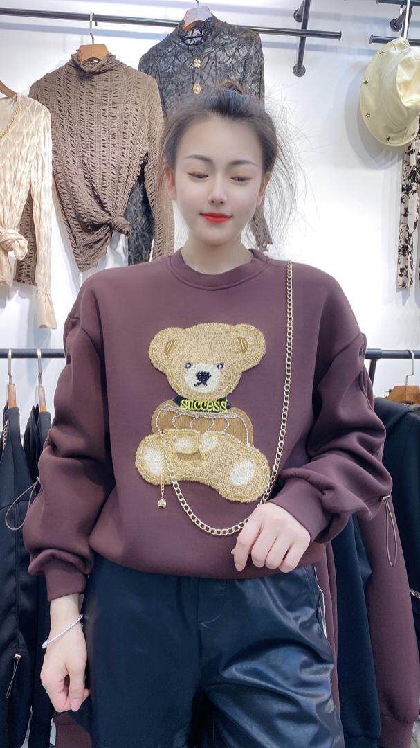 新款空气小熊卫衣，女装卫衣/绒衫，帝瀛 DY