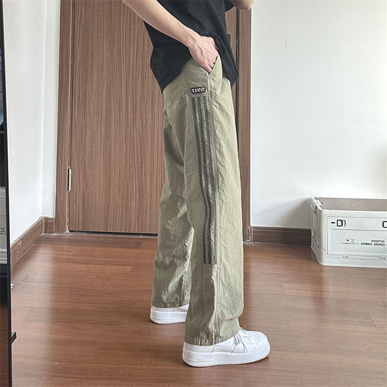 大量现货速干裤男春夏季薄款松紧抽绳直筒微喇休闲裤DY5032-P55,男装休闲裤,电商A178