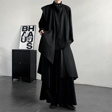 2025秋装新款山本风格麂皮绒卫衣打底衫个性款潮流WY851-P50，男装T恤，电商A057