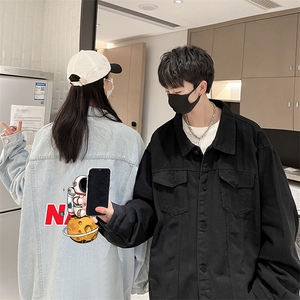 牛仔夹克男大码牛仔外套男茄克 NJ77289-P60加绒款-P75图片