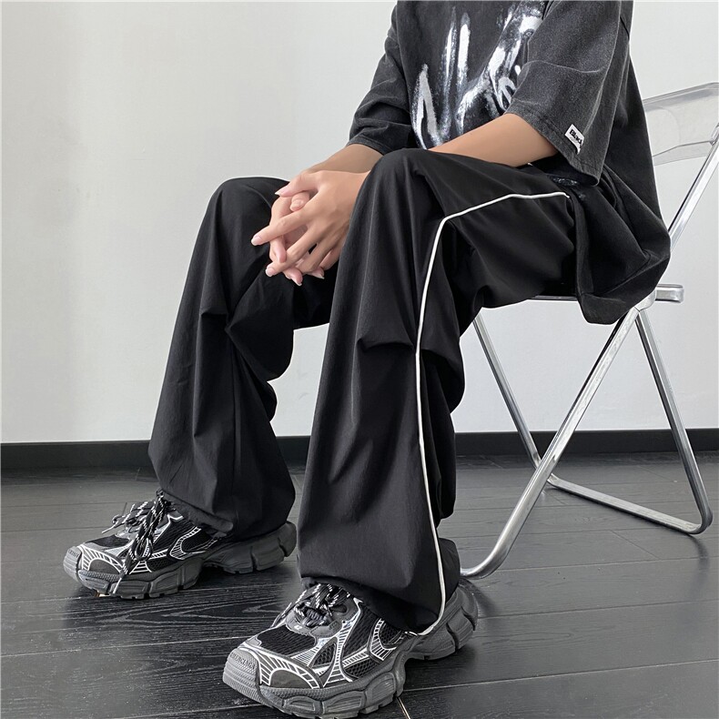 抖音品质潮牌新款速干伞兵裤宽松降落伞裤B315-K23393-p45控58,男装休闲裤,电商B315