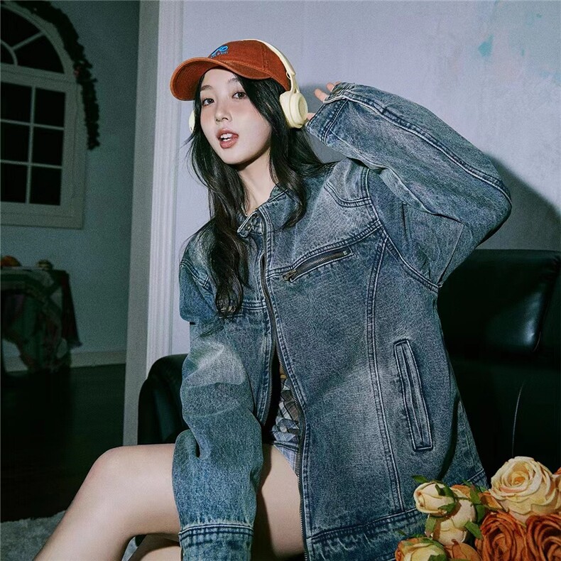 DY2306-P75春秋潮牌重磅质感水洗牛仔外套男女休闲外套-网图现货,男装夹克,星座603-2