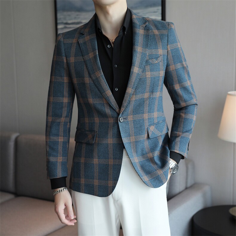 26做货-男士休闲西装修身韩版西服外套小西装上衣DX6130P165,男装西服套装,电商D216