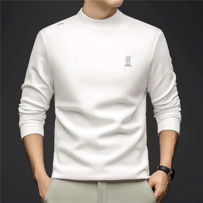 B8507双面德绒男士精品打底衫体恤主推贴身舒适图片