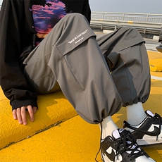 春款九分裤男休闲裤加肥加大码裤子港风百搭-M-5XL-C417-K501-P34，男装休闲裤，天晨