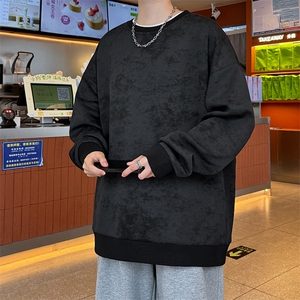 S5012/P35春装新款个性套头扎染卫衣男潮流宽松百搭长袖T恤外套图片
